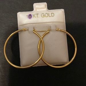 10k gold hoops